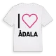 Jag älskar Ådala t-shirt stort tryck