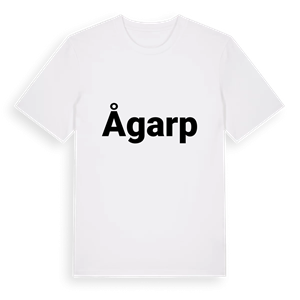 Ågarp fetstil t-shirt – ekologisk bomull t-shirt från Pinshirt