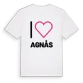Jag älskar Agnås t-shirt stort tryck