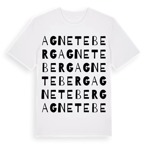 Agneteberg ordlek t-shirt – ekologisk bomull t-shirt från Pinshirt