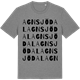 Mid Heather Gray t-shirt med Agnsjödal ordlek t-shirt