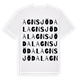 Agnsjödal ordlek t-shirt