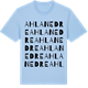 Blue Soul t-shirt med Ahla nedre ordlek t-shirt