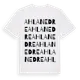 White t-shirt med Ahla Nedre ordlek t-shirt