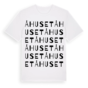 Åhuset ordlek t-shirt – ekologisk bomull t-shirt från Pinshirt