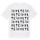 White t-shirt med Åhylte ordlek t-shirt