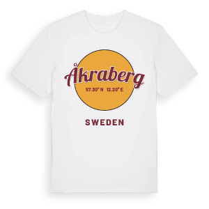 Åkraberg cirkel t-shirt – ekologisk bomull t-shirt från Pinshirt