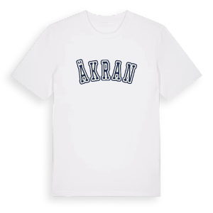 Äkran college t-shirt – ekologisk bomull t-shirt från Pinshirt