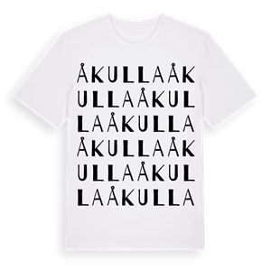 Åkulla ordlek t-shirt – ekologisk bomull t-shirt från Pinshirt