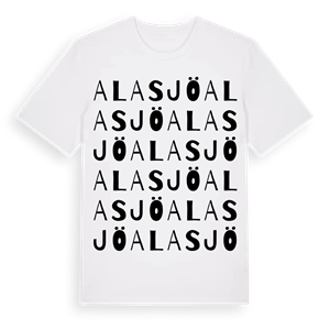 Alasjö ordlek t-shirt – ekologisk bomull t-shirt från Pinshirt