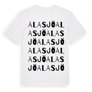 Alasjö ordlek t-shirt – ekologisk bomull t-shirt från Pinshirt