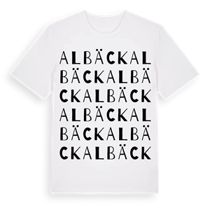 Albäck ordlek t-shirt – ekologisk bomull t-shirt från Pinshirt