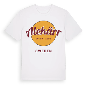 Alekärr cirkel t-shirt – ekologisk bomull t-shirt från Pinshirt