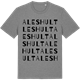 Mid Heather Gray t-shirt med Aleshult ordlek t-shirt
