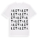 White t-shirt med Alet ordlek t-shirt