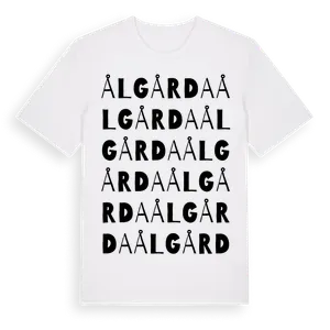 Ålgårda ordlek t-shirt – ekologisk bomull t-shirt från Pinshirt
