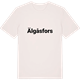 Vintage White t-shirt med Älgåsfors fetstil t-shirt
