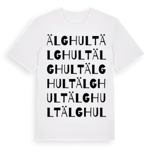 Älghult ordlek t-shirt – ekologisk bomull t-shirt från Pinshirt