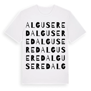 Algusered ordlek t-shirt – ekologisk bomull t-shirt från Pinshirt