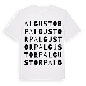 Algustorp ordlek t-shirt – ekologisk bomull t-shirt från Pinshirt