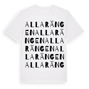 Allarängen ordlek t-shirt – ekologisk bomull t-shirt från Pinshirt
