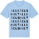 Blue Soul t-shirt med Allbäckshult ordlek t-shirt