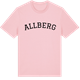 Pink Cotton t-shirt med Allberg böjd t-shirt