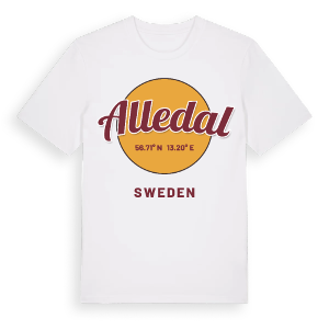 Alledal cirkel t-shirt – ekologisk bomull t-shirt från Pinshirt