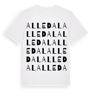 Alledal ordlek t-shirt – ekologisk bomull t-shirt från Pinshirt