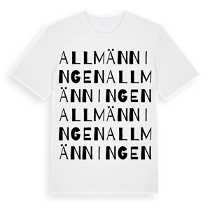 Allmänningen ordlek t-shirt – ekologisk bomull t-shirt från Pinshirt