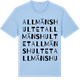 Blue Soul t-shirt med Allmänshultet ordlek t-shirt