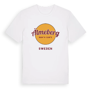 Älmeberg cirkel t-shirt – ekologisk bomull t-shirt från Pinshirt