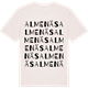 Vintage White t-shirt med Almenäs ordlek t-shirt