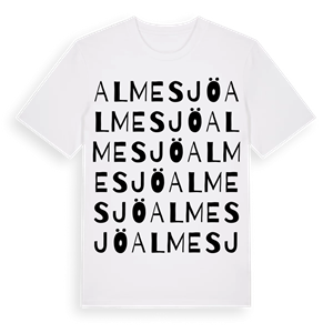Almesjö ordlek t-shirt – ekologisk bomull t-shirt från Pinshirt