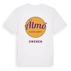 Älmö cirkel t-shirt – ekologisk bomull t-shirt från Pinshirt