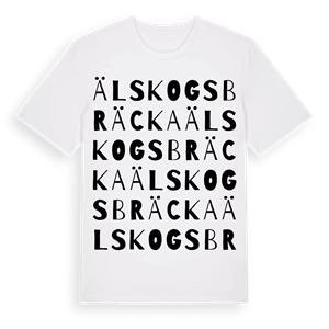 Älskogsbräcka ordlek t-shirt – ekologisk bomull t-shirt från Pinshirt