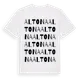 White t-shirt med Altona ordlek t-shirt