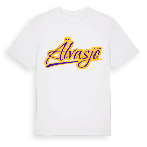 Älvasjö baseball t-shirt – ekologisk bomull t-shirt från Pinshirt