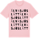 Pink Cotton t-shirt med Älvasjöslätt ordlek t-shirt