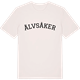 Vintage White t-shirt med Älvsåker böjd t-shirt