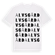 White t-shirt med Alvsgård ordlek t-shirt