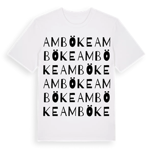 Amböke ordlek t-shirt – ekologisk bomull t-shirt från Pinshirt