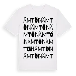 Ämtön ordlek t-shirt – ekologisk bomull t-shirt från Pinshirt