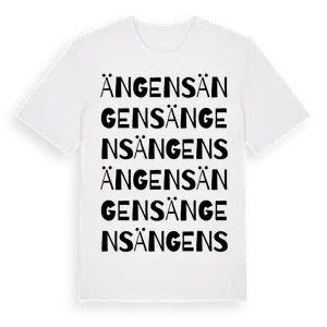 Ängens ordlek t-shirt – ekologisk bomull t-shirt från Pinshirt