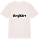 Vintage White t-shirt med Angkärr fetstil t-shirt