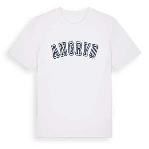 Angryd college t-shirt – ekologisk bomull t-shirt från Pinshirt