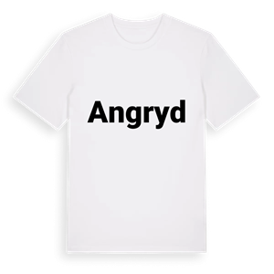 Angryd fetstil t-shirt – ekologisk bomull t-shirt från Pinshirt