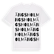 White t-shirt med Ängsholm ordlek t-shirt
