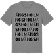Mid Heather Gray t-shirt med Ängsholm ordlek t-shirt