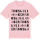 Pink Cotton t-shirt med Ängskullahagen ordlek t-shirt